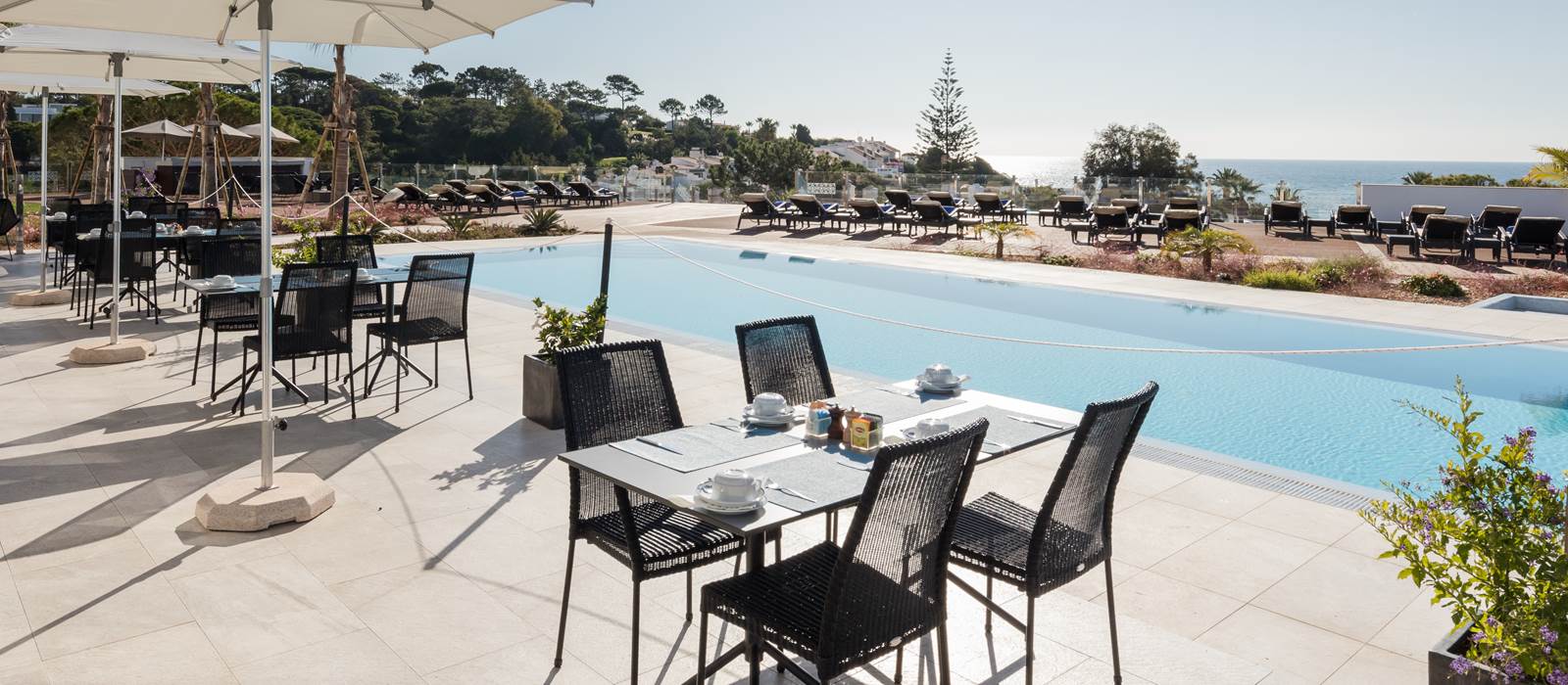Poolside at Dona Filipa Hotel, Algarve