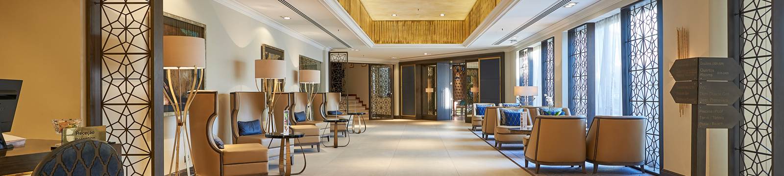 Lobby at Dona Filipa Hotel