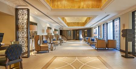 Lobby at Dona Filipa Hotel